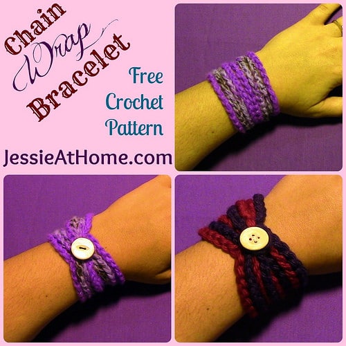 Crochet Bracelets ~ 25 FREE Crochet Patterns - Rhelena